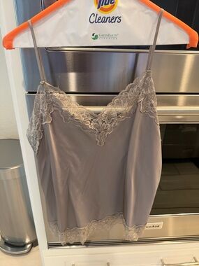 Express Taupe Lace Trim Camisole